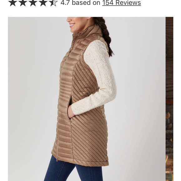 NWT Women's Down Right Long Vest size small - Picture 2 of 10